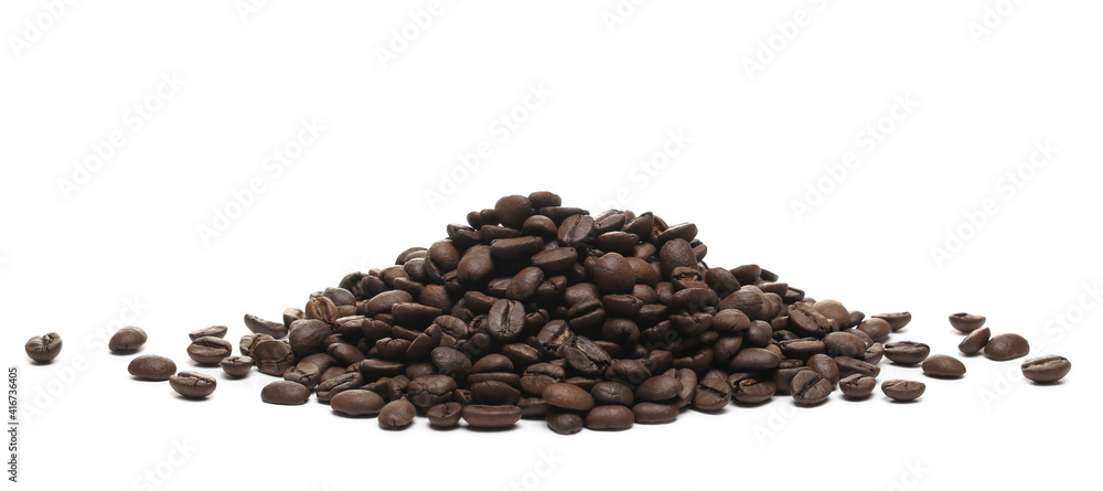 Coffee beans isolated on white background Coffee beans isolated on white background