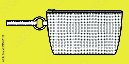 Bag Design. Women's BAG flat sketch template