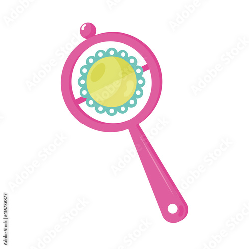 jingle bell baby toy icon vector illustration design