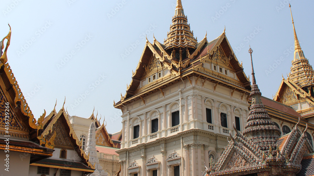 buildings at the royal palace in bangkok in thailand