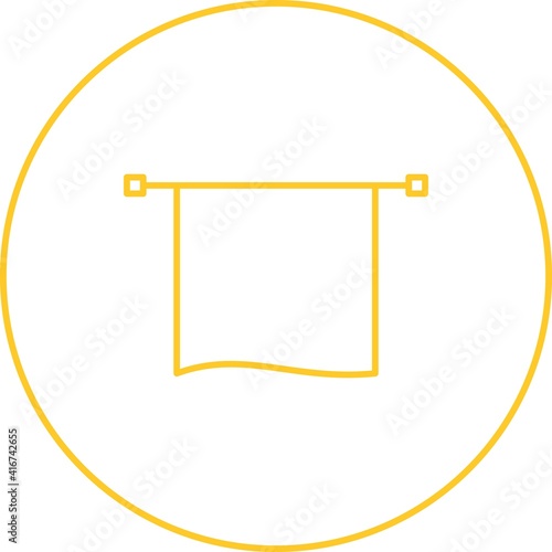 Unique Towel Dryer Line Vector Icon