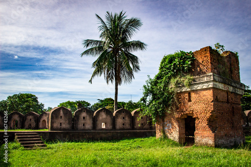 A ruin historical red fort