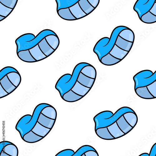 sole of the shoe seamless pattern textile print. repeat pattern background design
