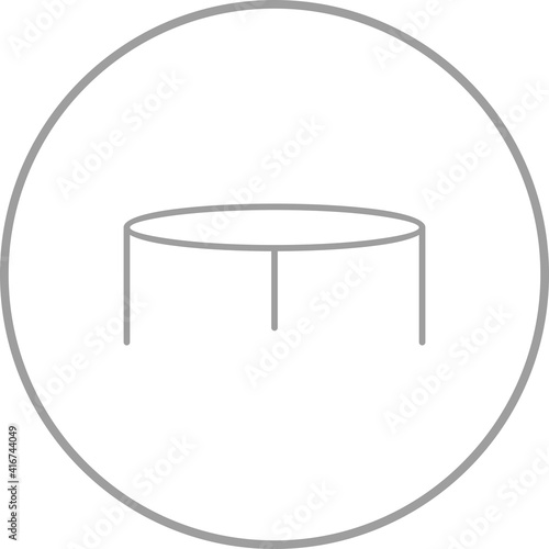Unique Stool Line Vector Icon