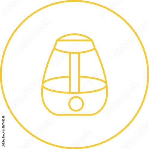 Unique Humidifier Line Vector Icon