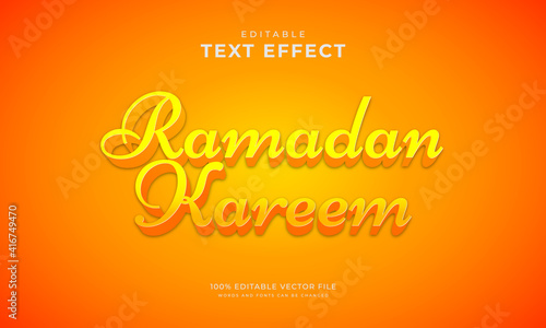 Editable text effect, Ramadan Kareem style