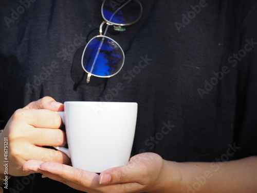 women with a coffee mug