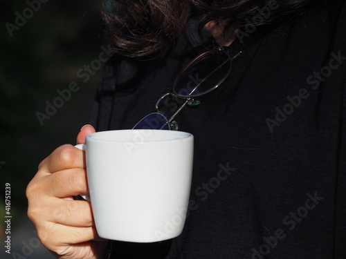 women with a coffee mug