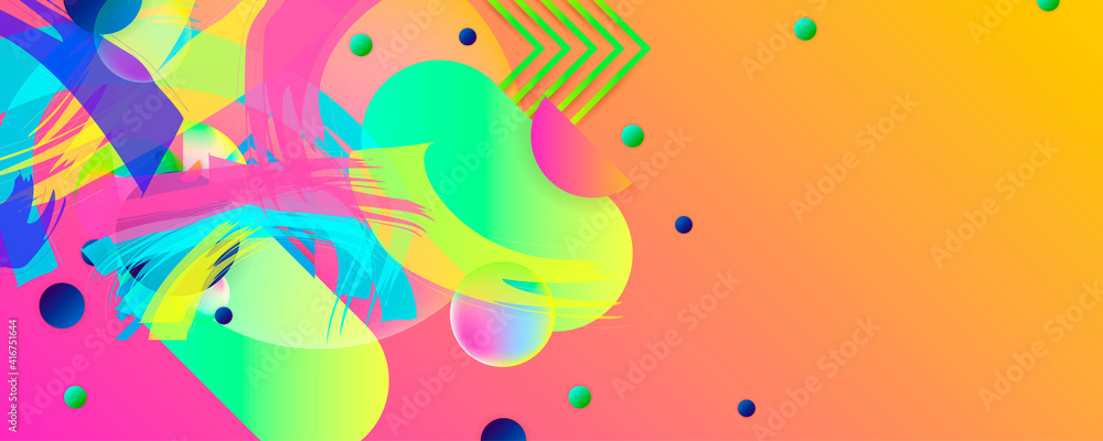 Summer fresh cheerful abstract simple Bright juicy colors background with geometric elements, lines and dots for text, universal design, banner concept Summer fresh cheerful abstract simple Bright juicy colors background with geometric elements, lines and dots for text, universal design, banner concept