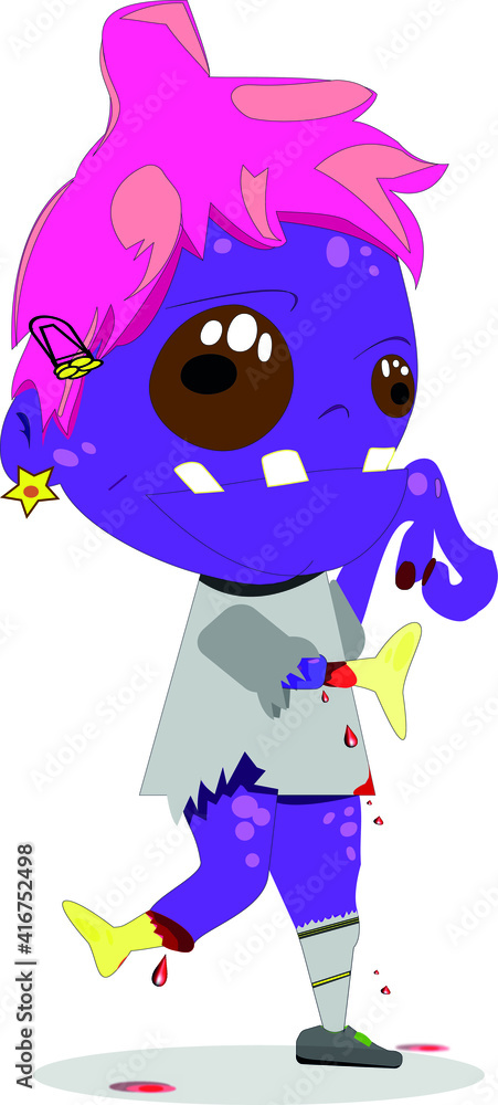 Obraz premium fille monstre