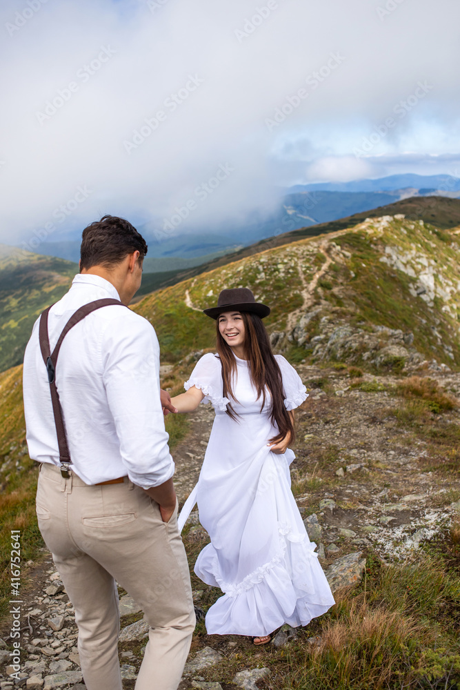 couple in the mountains