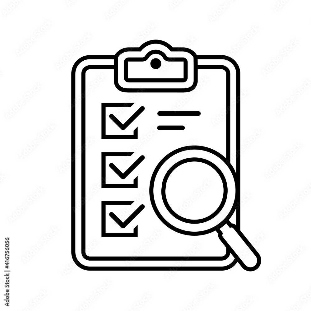 Check vector icon set. Inspection illustration symbol. Testing symbol. Check vector icon set. Inspection illustration symbol. Testing symbol.