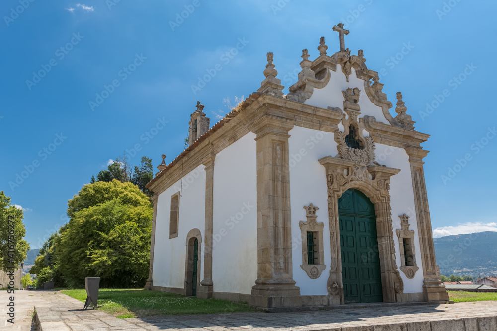 Exterior view at the Nossa Senhora da Lapa church, Chapel of Our Lady of Lapa, on Chaves city