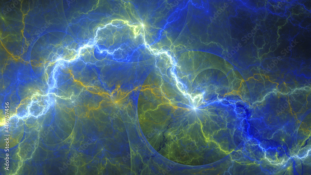 Colorful plasma background, electrical abstract