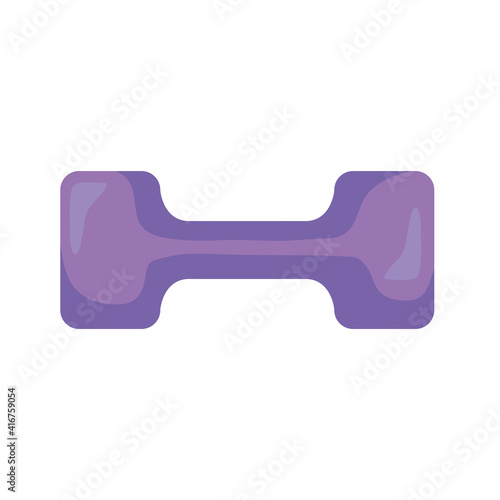 dumbbell gym accessory isolated icon vector illustration design