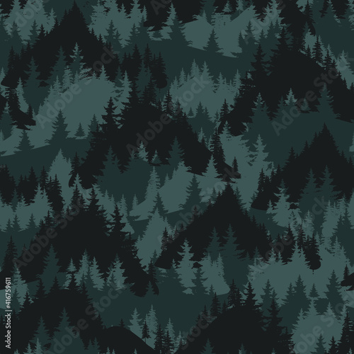 abstract camouflage pattern with mountain. Hand-drawn print for textiles, sportswear, wrapping paper and more
