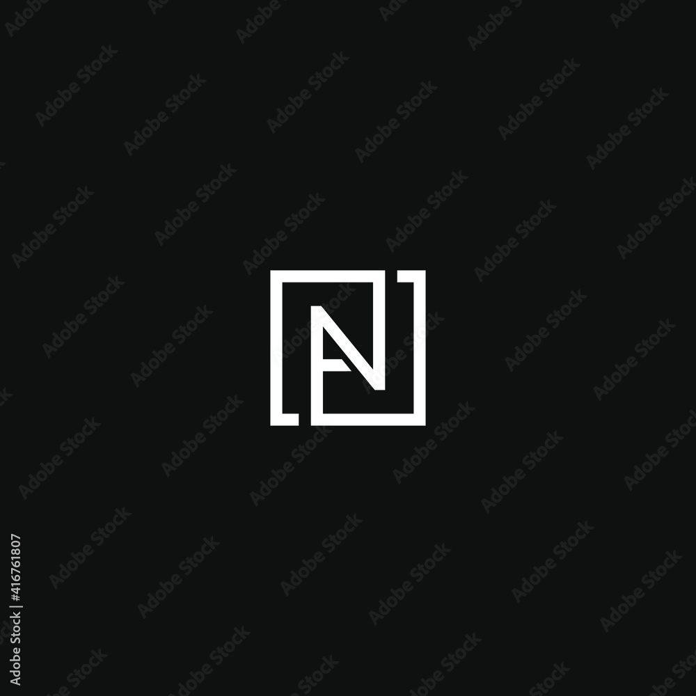 AN squae monogram letter vector download icon AN squae monogram letter vector download icon