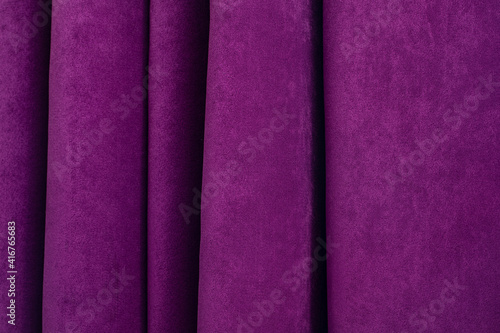 Violet curtain in theatre