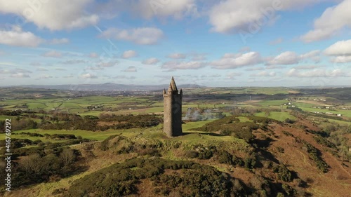 Scrabo Tower looking over Newtownards in Northern Ireland