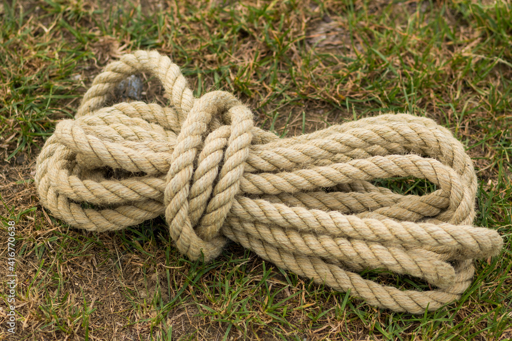 Seil aufgewickelt als Seilbund Seil aufgewickelt als Seilbund