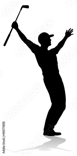 A golfer sports person playing golf