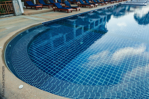 swimming pool in hotel