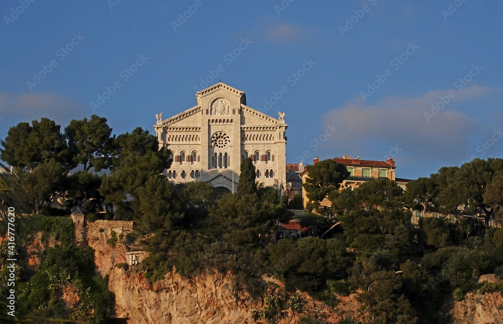Fototapeta premium Church on a mountain in Montecarlo 