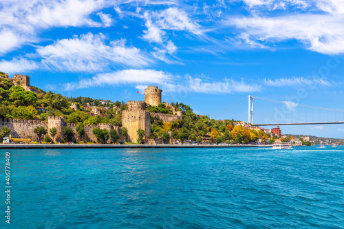 Roumeli Hissar Castle near rhe Bosphorus Straight, Istanbul photo