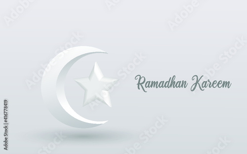 3d render of a symbol ramadhan