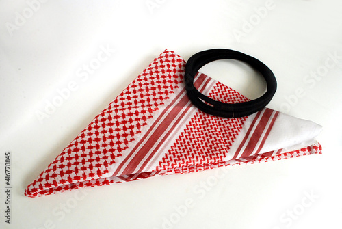 Canvastavla Arabic traditional clothing accessories,double round  rope and head scarf called
