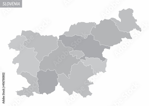 Slovenia grayscale map