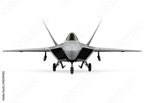 Military Fighter Aircraft Isolated