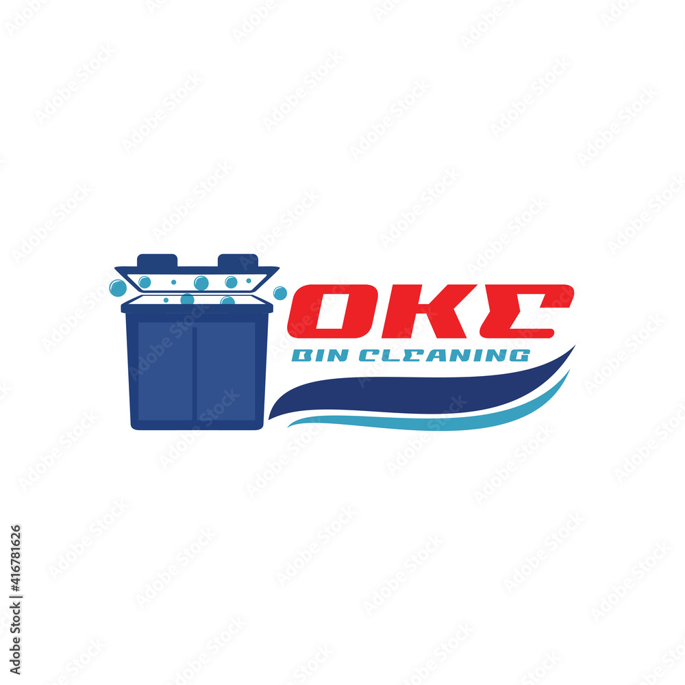 trash bin logo design to cleaning service logo,vector template trash bin logo design to cleaning service logo,vector template