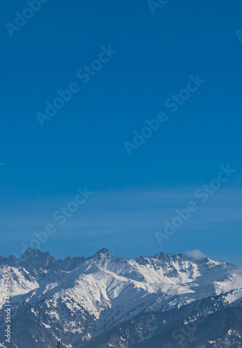 snow covered mountains in winter © KAIRZHAN