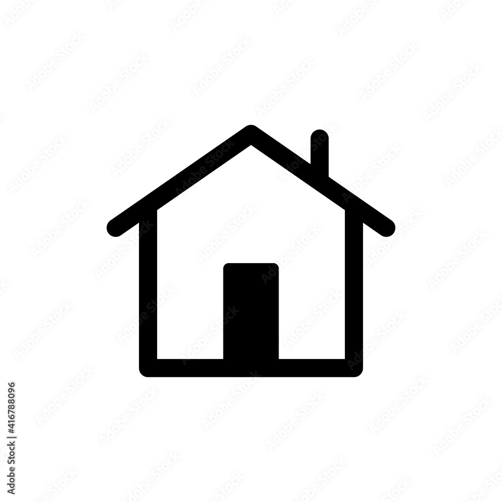 House vector icon. Home linear pictogram. House vector icon. Home linear pictogram.