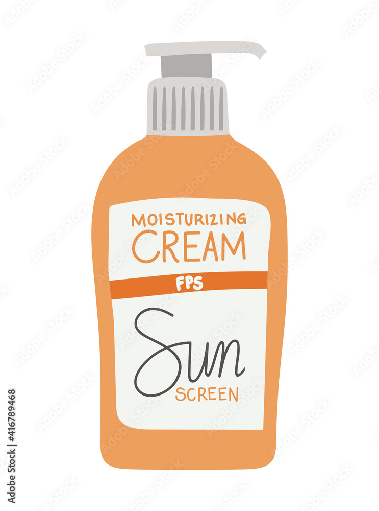 moisturizing cream fps sunscreen on a white background moisturizing cream fps sunscreen on a white background