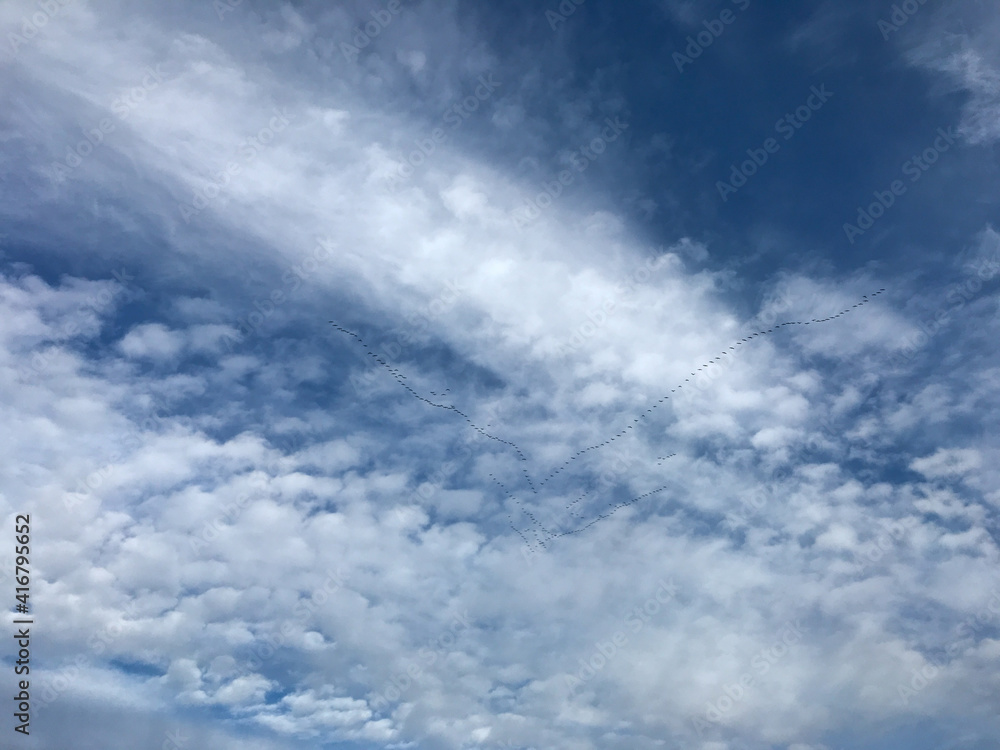 Fototapeta premium Wolkenformation in der Eifel