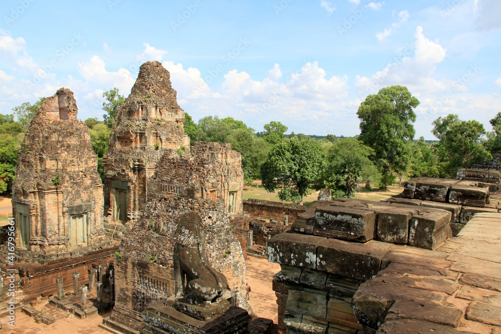 Fototapeta premium Details of the East Mebon Temple, Cambodia