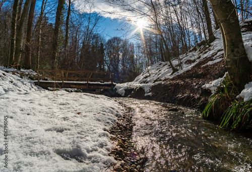 Winter landscape at the resort Bermatingen photo