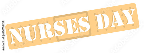 Nurses day bandaid logo