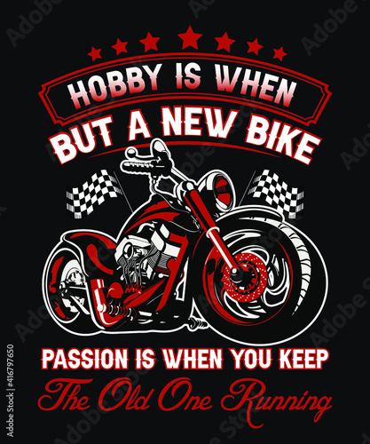 Customs motorcycle biker t-shirt design 