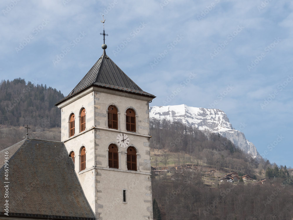 Fototapeta premium Collégiale Saint-Jacques de Sallanches