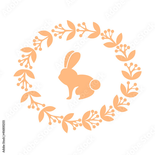 The Easter bunny with frame