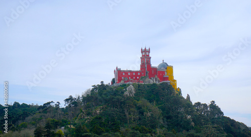 Lisbon, Portugal - Pena National Palace, popularly referred to only as Palácio da Pena or Castelo da Pena.