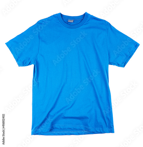 Blue tshirt template ready for your own graphics