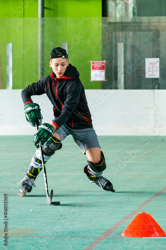 Photography Inline skating, young man skating inline