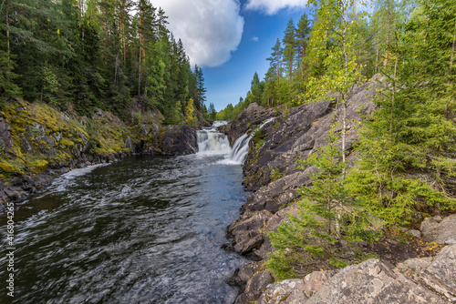 Kivach waterfall in Karelia  Russia