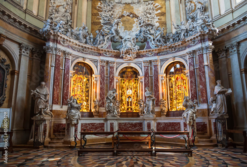 Interior of the Basilica of St. Anthony, capella relics. Padua, Italy photo