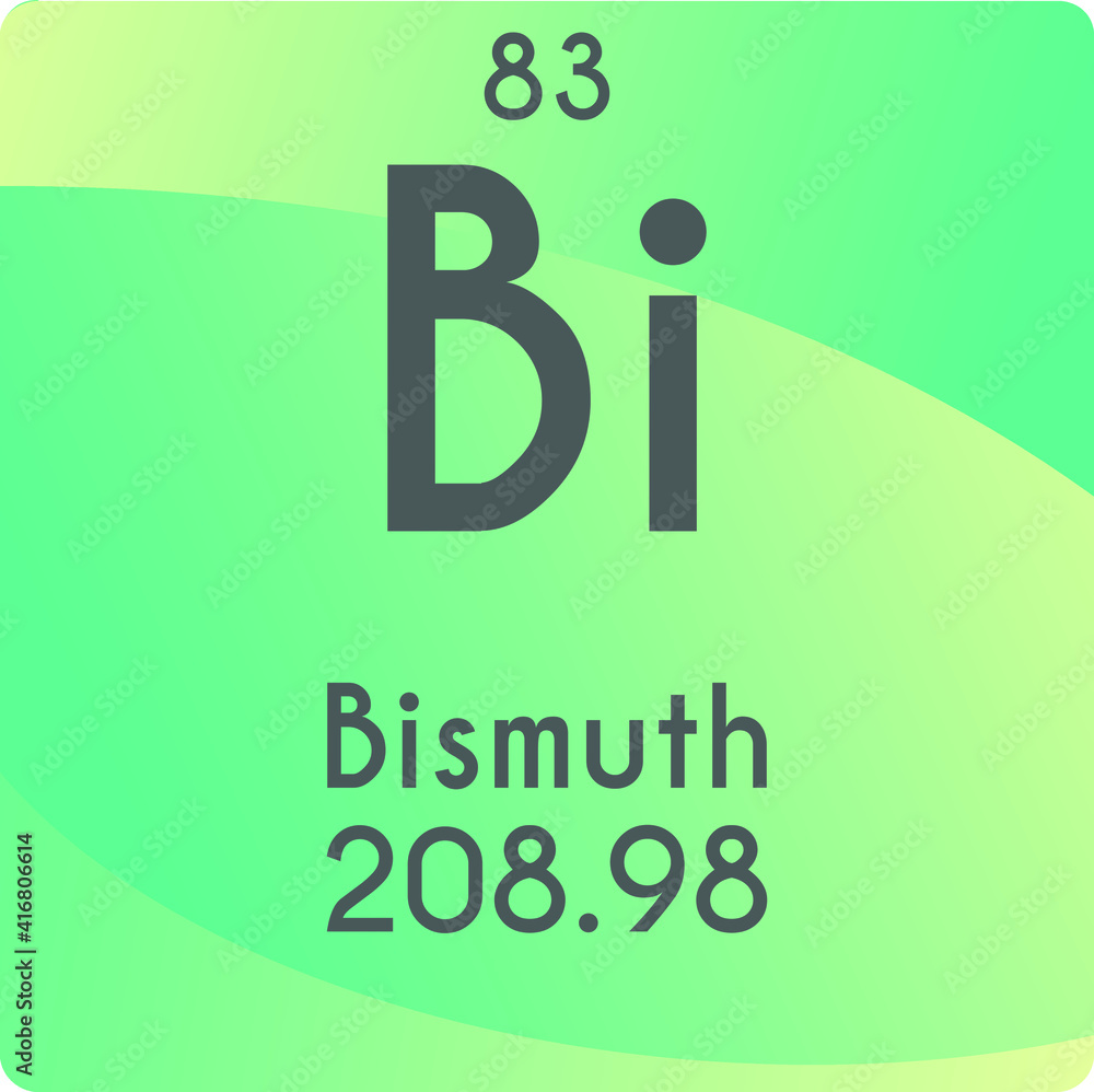 Bi Bismuth Post transition metal Chemical Element vector illustration diagram, with atomic number and mass. Simple gradient flat design For education, lab, science class.
Bi Bismuth Post transition metal Chemical Element vector illustration diagram, with atomic number and mass. Simple gradient flat design For education, lab, science class.