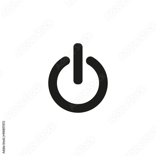 Power icon Vector Illustration on the white background.